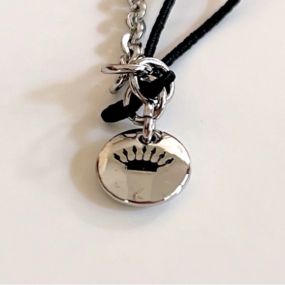 NWT Juicy Couture Pave Crystal Open Triangle Silver Tone Bracelet - Picture 10 of 15